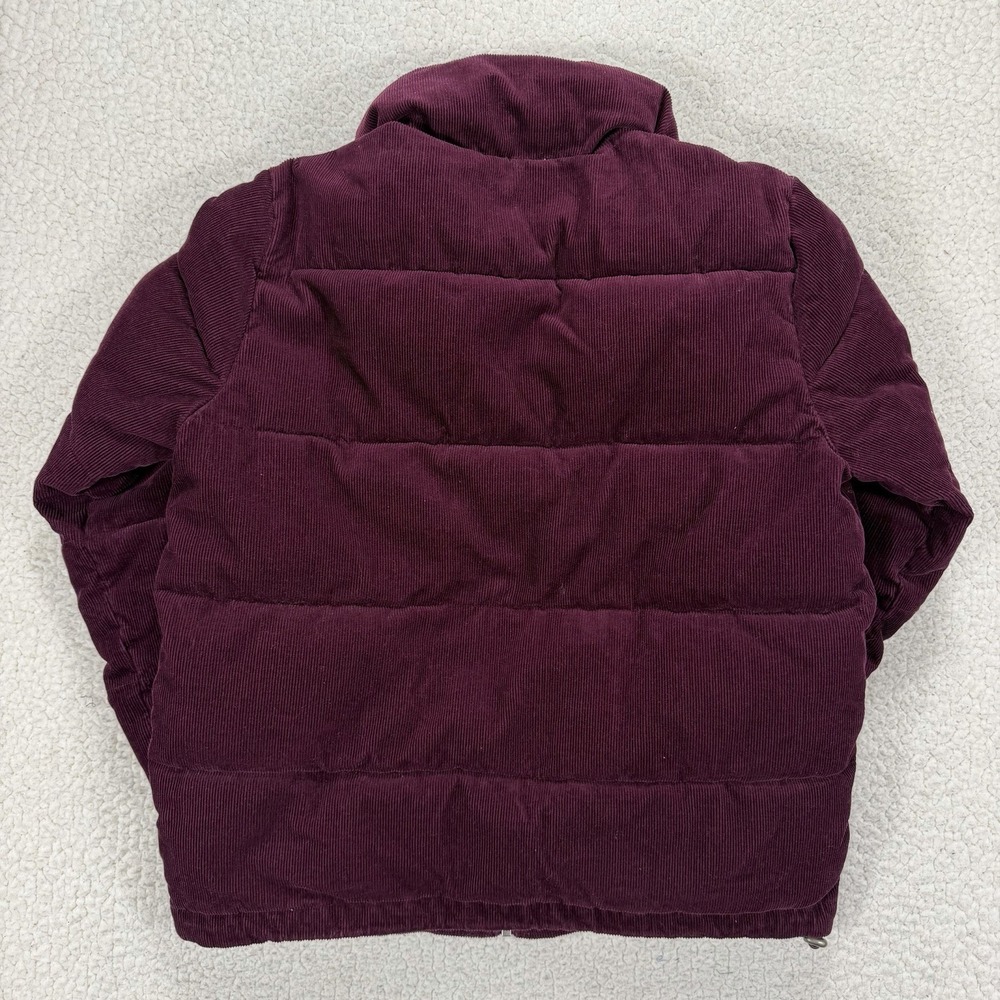 Levi's Zoe Corduroy Puffer Jacket Women's S Burgundy Full Zip Streetwear Casual - Picture 5 of 12